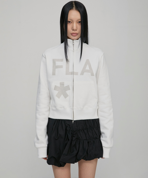 FLAREUP Zip Track Jacket (FL-107_Off White)
