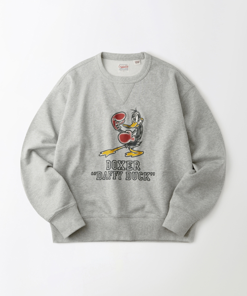 [LOONEY TUNES] SWEAT(BOXER DAFFY DUCK)_3%MELANGE GRAY