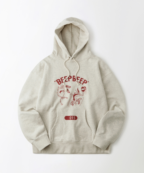 [LOONEY TUNES] HOOD SWEAT(BEEP BEEP)_1%OATMEAL