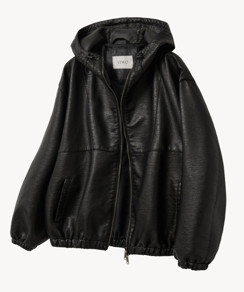 8300 капюшон куртка (BLACK)