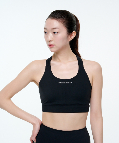 Спортивный бюстгальтер Athlete Logo Standard (Black/White)