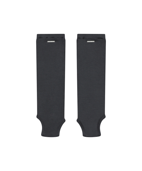 Open toe sheer knee socks CHARCOAL