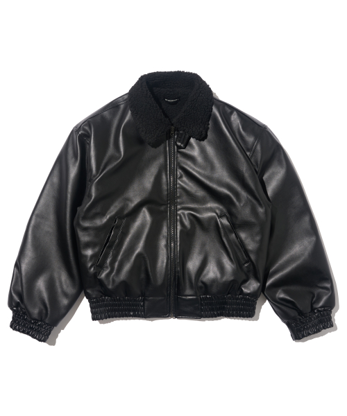 Дубленка оверсайз shearing street (Black)