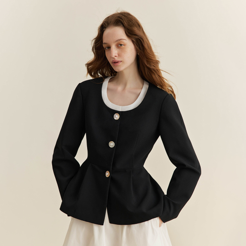 YY_French hepburn waist куртка