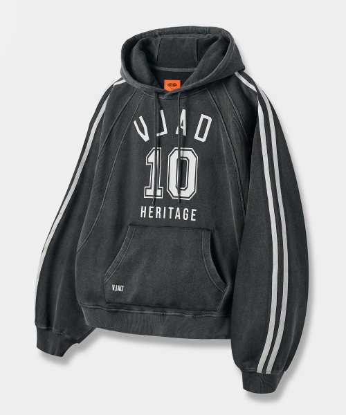 VLAD TURNOVER ARTWORK LOGO RUGBY HOODED SWEATSHIRT
