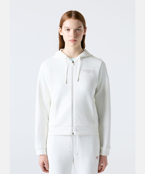 Женская хлопковая худи на молнии Cream SR122PFT12
