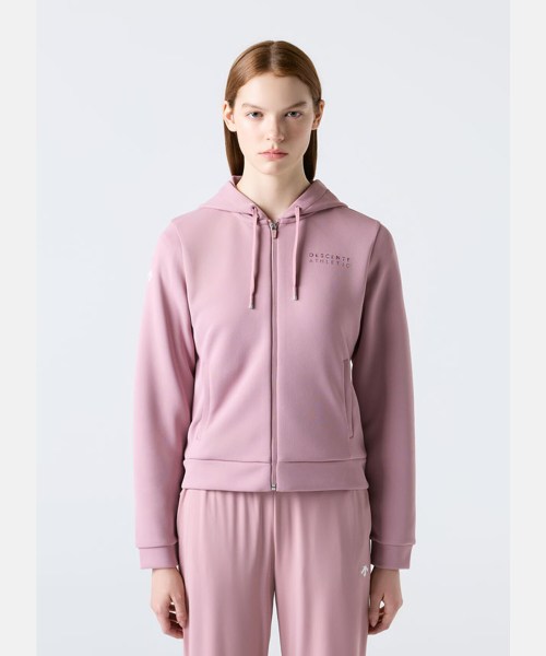 Женская хлопковая худи на молнии Deep Pink SR122PFT12