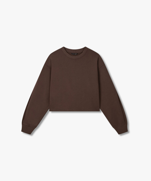 Свитшот с утяжкой по низу brown 7215340802