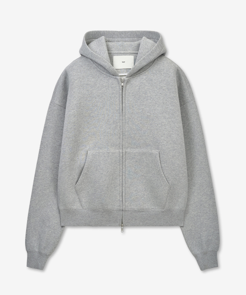 W Sculpted Oversize Hoodie Zip-Up (Melange Grey) TNTS6E101G2