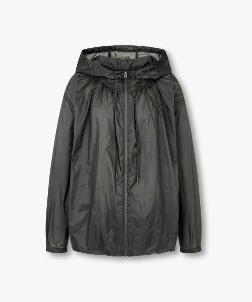 Нейлоновый анорак на завязках_Dark Grey_7215320601