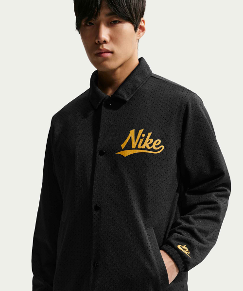 Sportswear Club Coach куртка M — Black:Saffron Quartz / II4378-010
