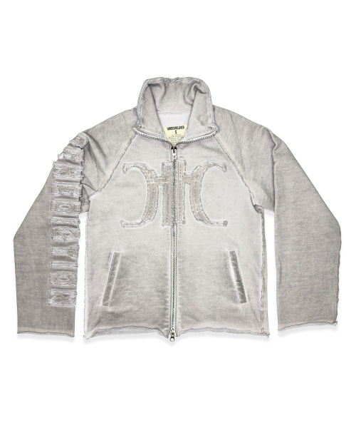 Raw Heavy-fleece Zip-up GRAY