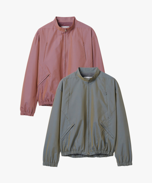 Двухцветный укороченный жакет на резинке, 2 colors