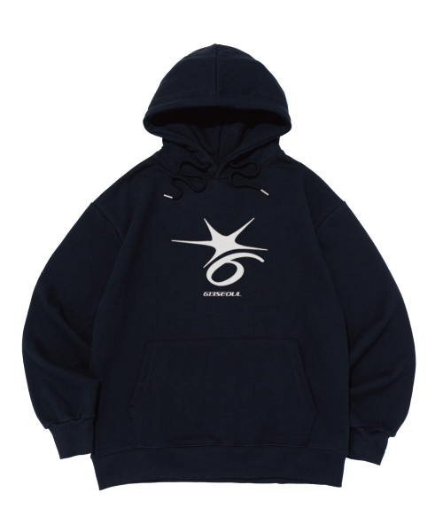 Худи с логотипом Crack Six Point (Navy)