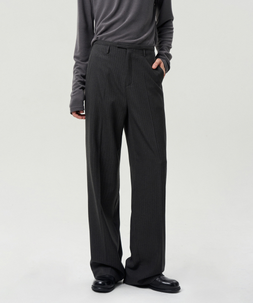 STRIPPED STRAIGHT LEG TROUSER