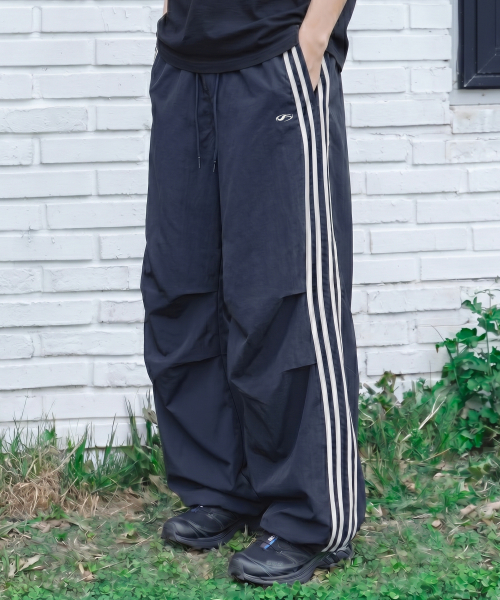 Трек-брюки Nylon Two Tuck, Navy