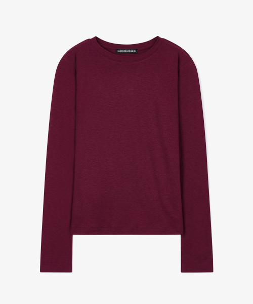 Tencel Long Sleeve футболка (Burgundy)
