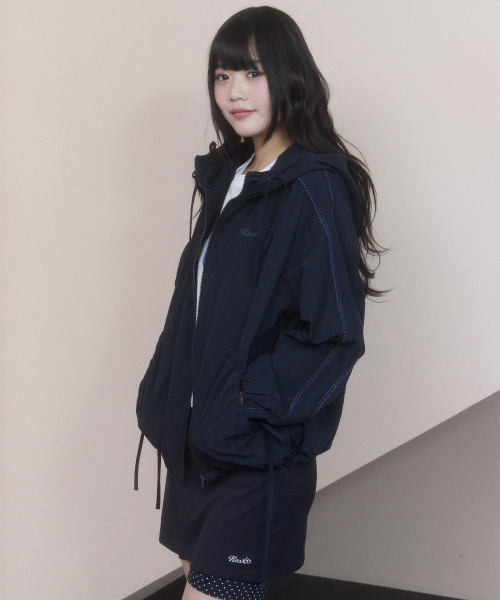 LACE POINT LOOSE-FIT ветровка (NAVY)