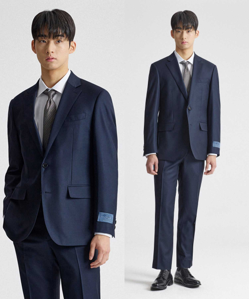 Костюм-двойка из шерсти ITALY GUABELLO 150s Navy (Comfort fit)_SSJVZ91SET