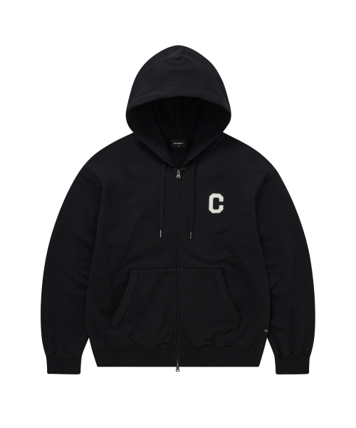 Худи на молнии с логотипом C Black
