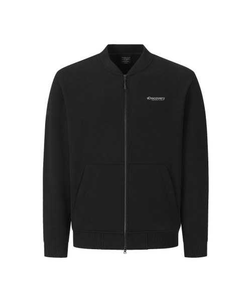 Мужской вязаный бомбер (BLACK)