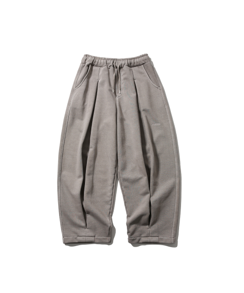 MUSINSA公式 | ANGLAN Valley Tuck Sweat Balloon Pants - Washed Beige