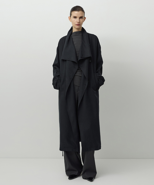 Drape Coat Dark тёмно-синий