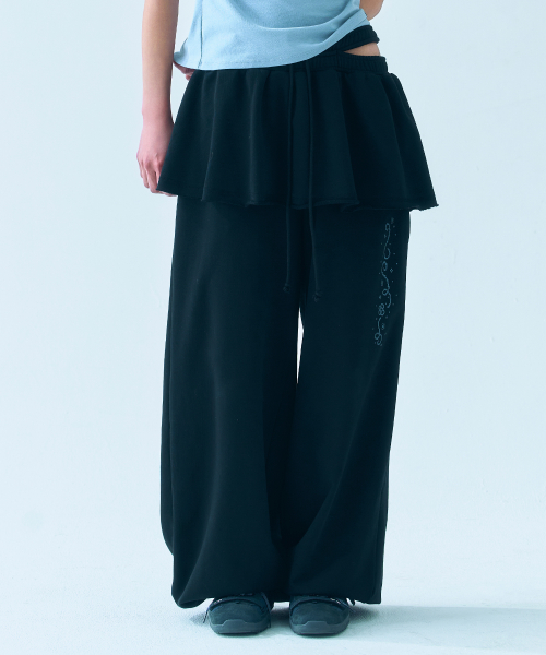 PIXEL GRAPHIC SKIRT спортивные чёрный