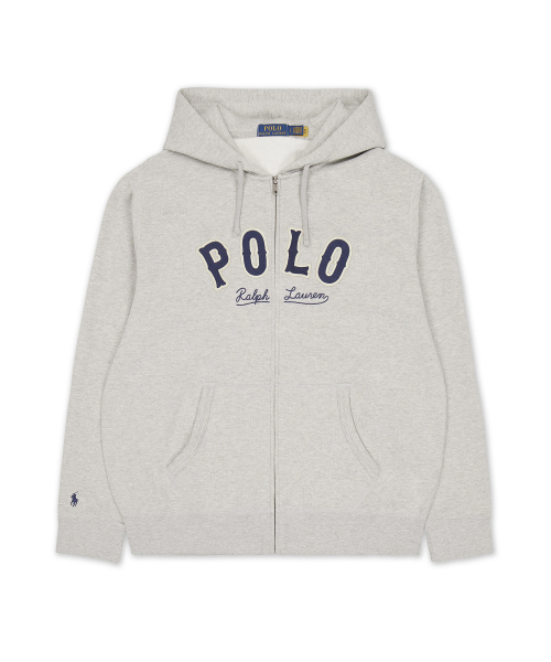Флисовое худи RL Western Logo, Grey