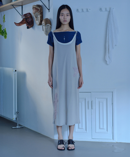 Lace Panel Slip Dress