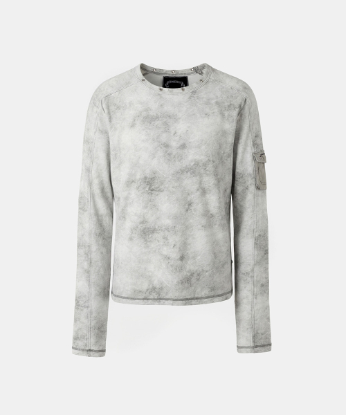 배드블러드(BADBLOOD) Viper Cotton Rib Round Neck Long Sleeve