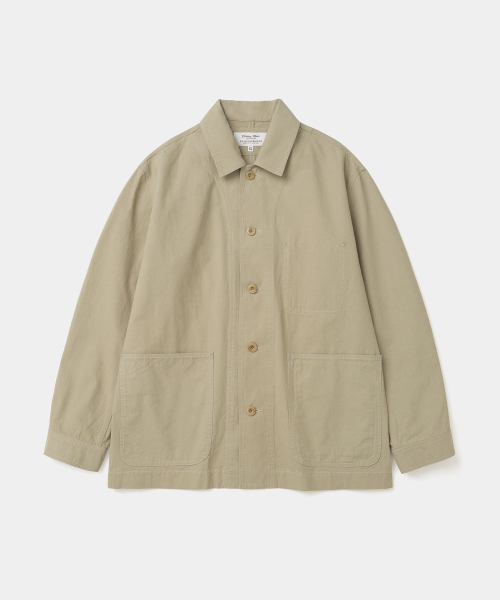 cotton coverall jacket beige