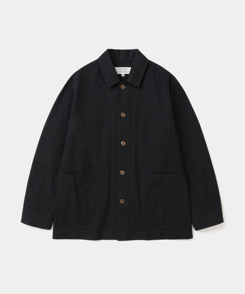 cotton coverall jacket black