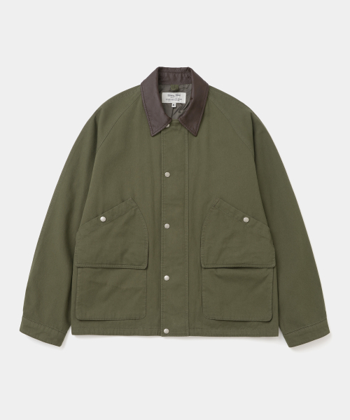 short hunting field jacket olive