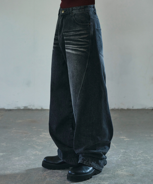 Джинсы VTG с изгибом [Black]