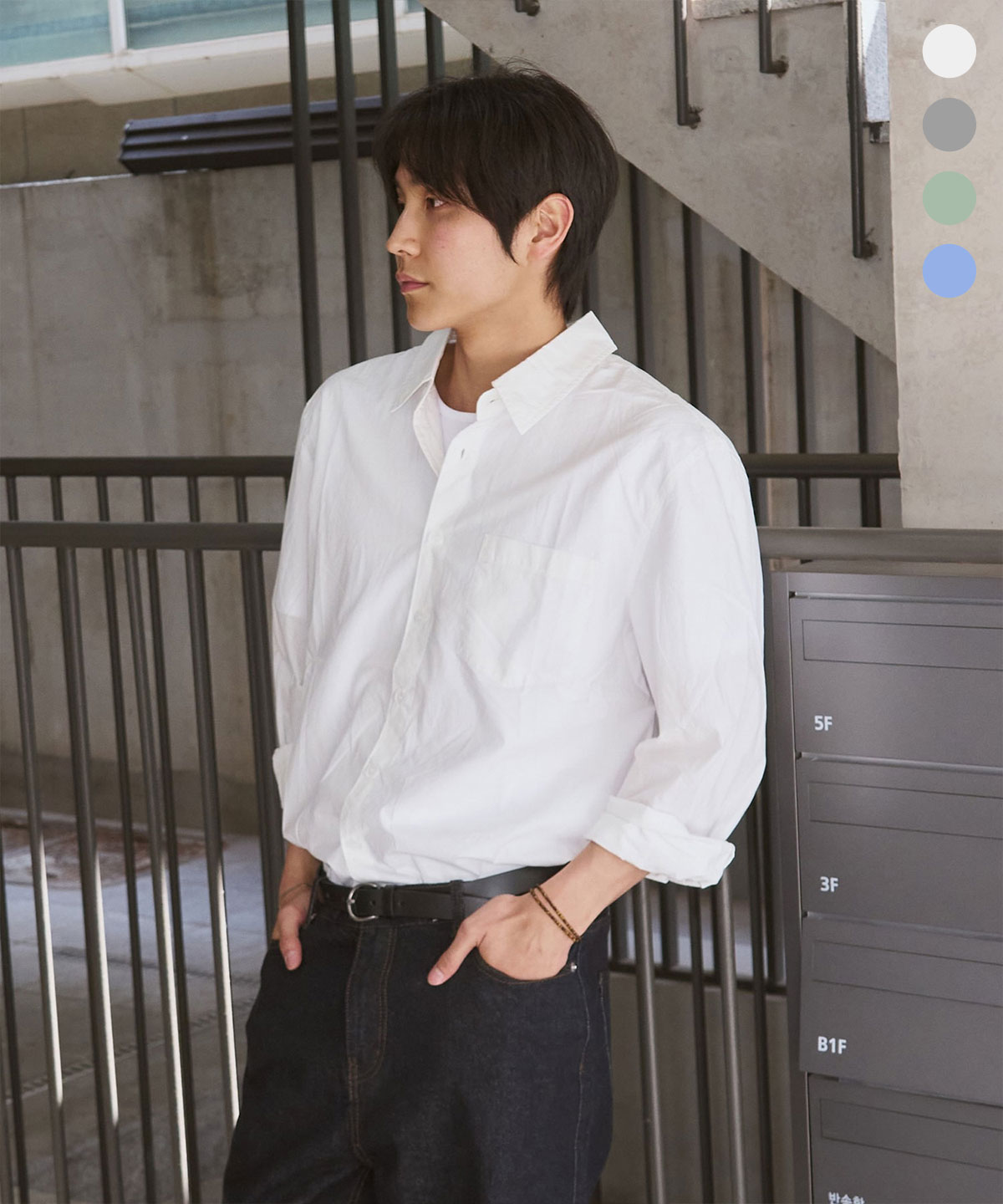 CRISPY CROP SHIRT [4COLOR]