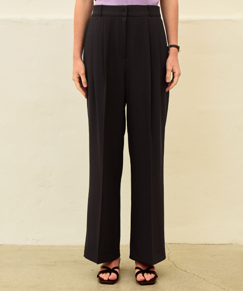 Relax pintuck wide pants 3 Colors