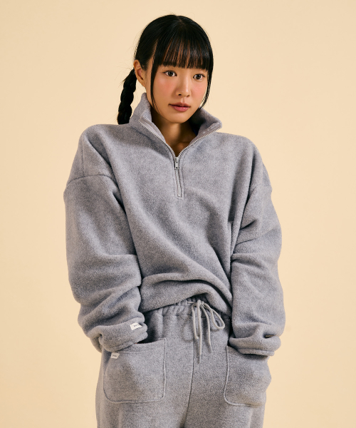 Soft Hug Half Zip (серый)