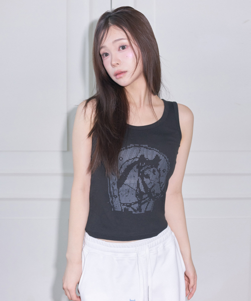L22 DUSTY HORSE SLEEVELESS(BLACK)