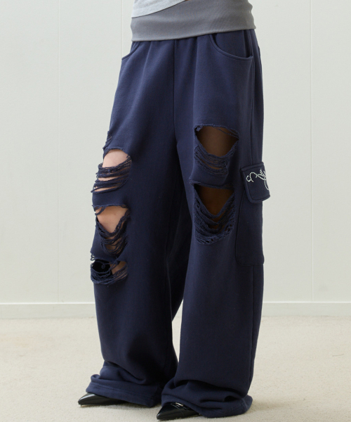 EL DAMAGE COLORING TRAINING PANTS(NAVY)