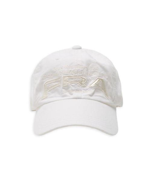 FRA 24,souvenir wrinkled ball cap in blanc