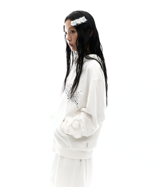 Hotfix Logo Hoodie Zip-up / Off белый