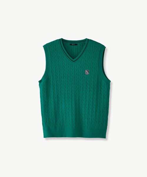 Жилет для гольфа DIEMS Green (classic fit)_DGKVA71CSE