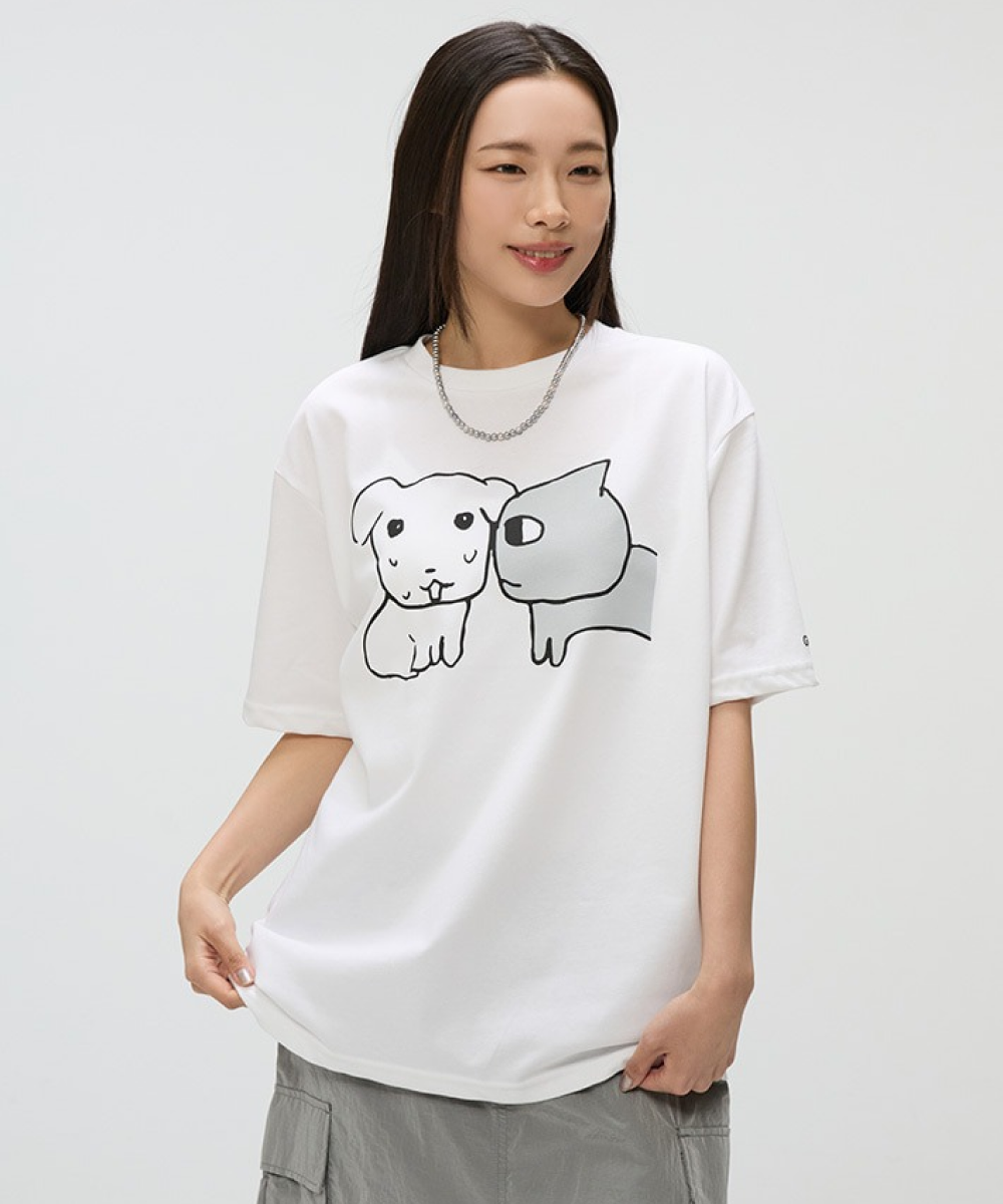 Футболка с коротким рукавом (OFF WHITE)_SPRLG25U09