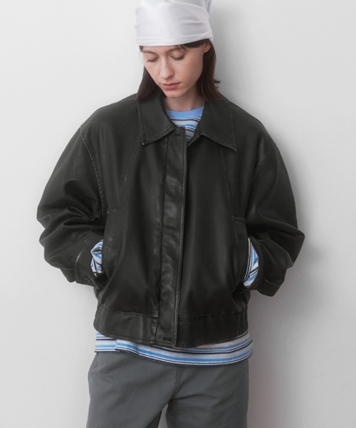 VINTAGE WASHED BLOUSON JUMPER (JP-597)