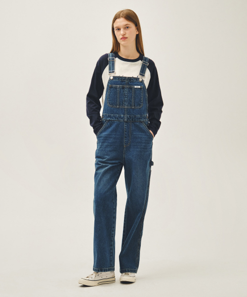 DENIM OVERALL PANTS blue