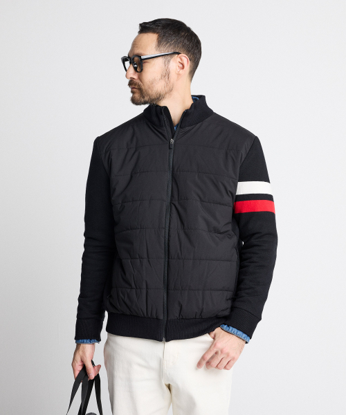 Гибридный гольф-джемпер DIEMS Black (Classic Fit)_DGKUA01CSB
