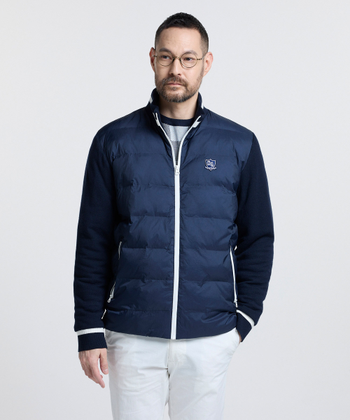 Гибридный джемпер на молнии DIEMS_Navy (Classic Fit)_DGKVAC1CSN