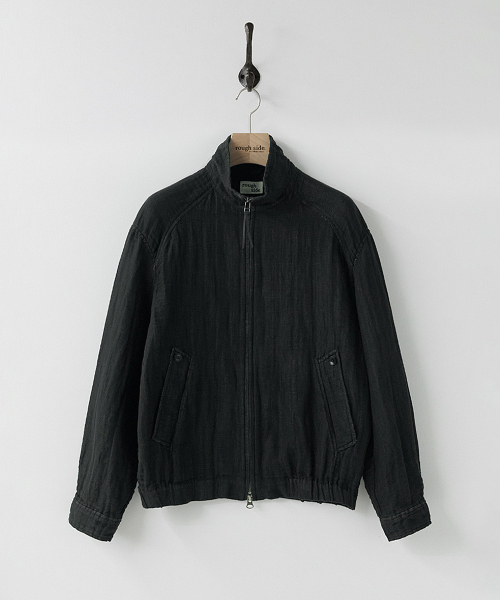 Linen Track Jacket чёрный