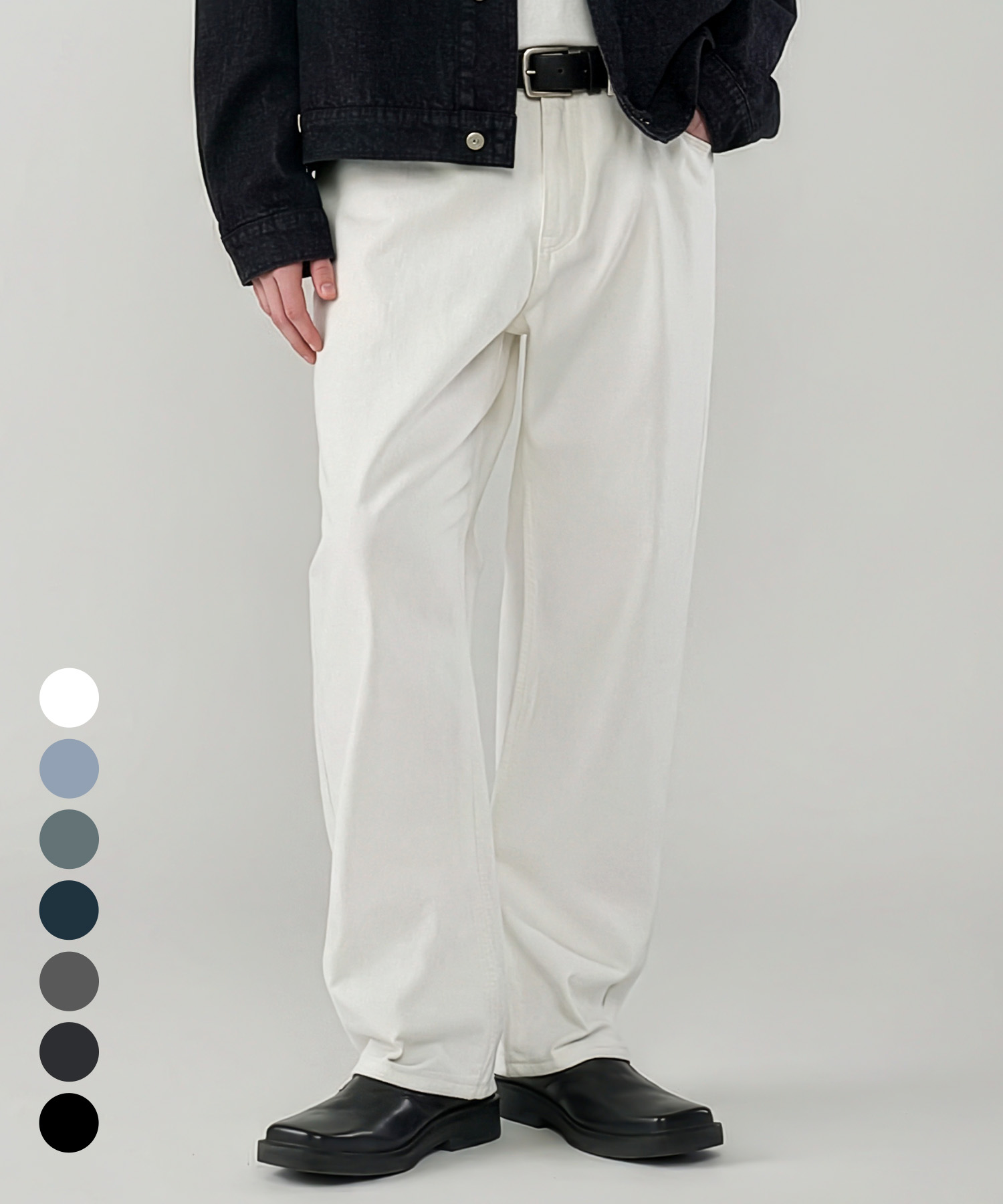 Bio выстирани. широкие jeans деним брюки 7 цвета